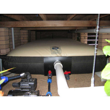 Pump and Bladder Hiding Under Deck